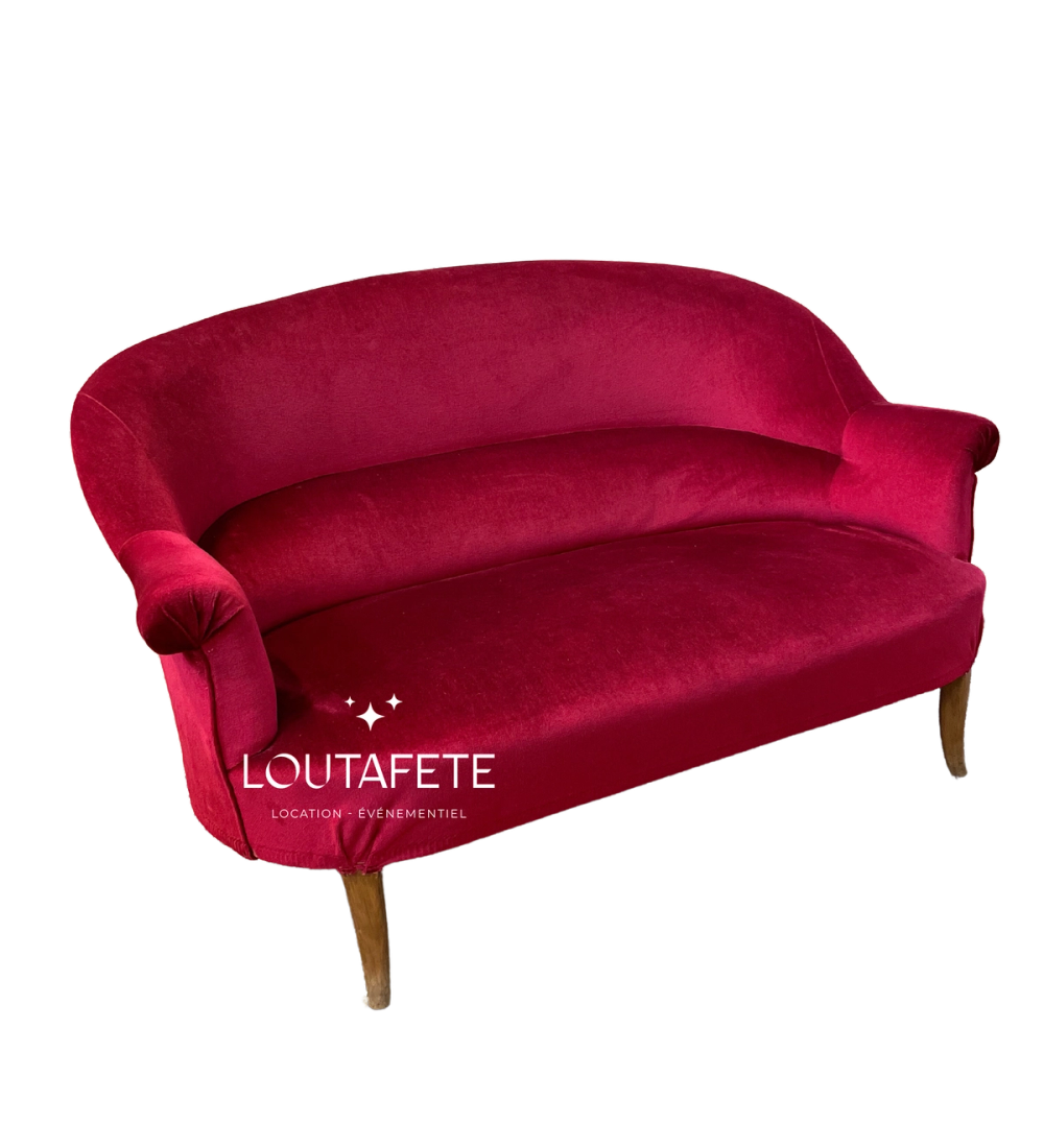 Canapé rouge