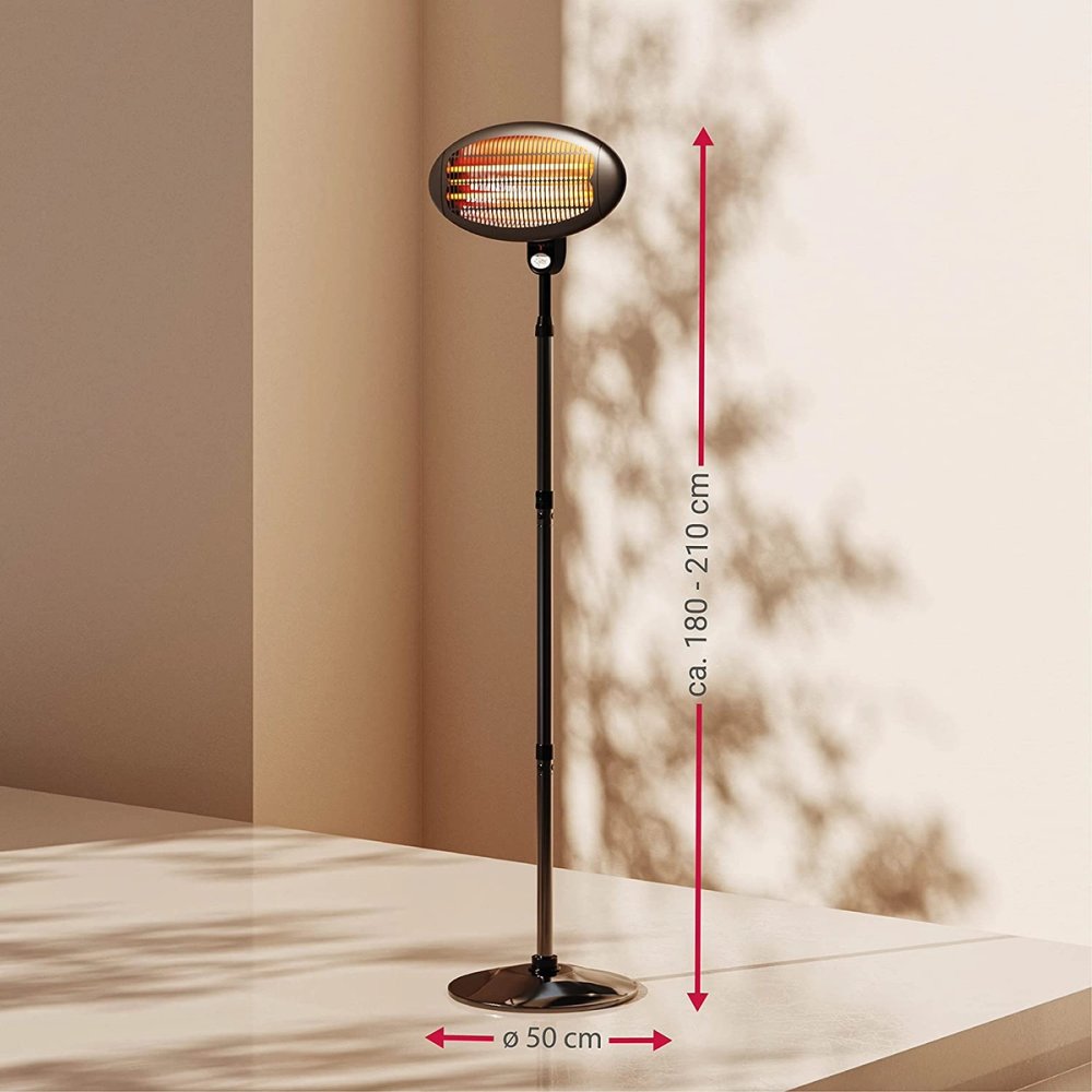 Parasol chauffant électrique 2000 W