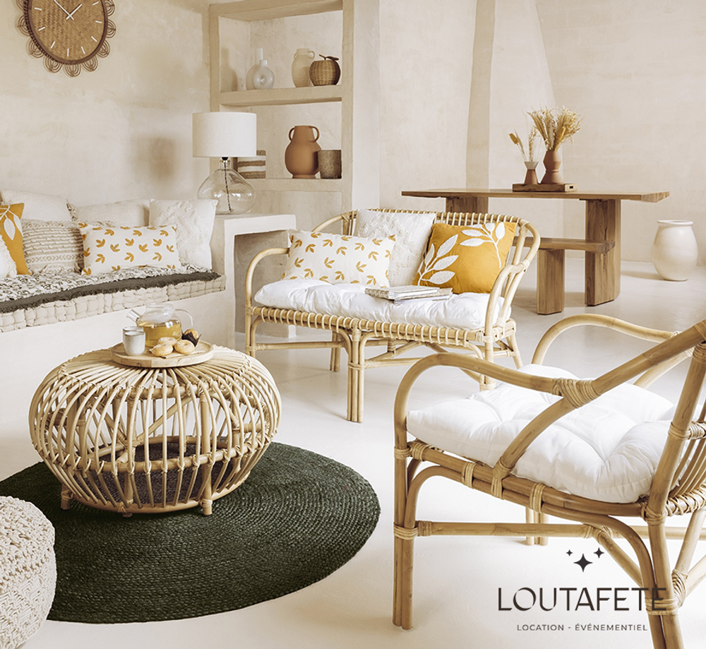 Table Basse Rotin
