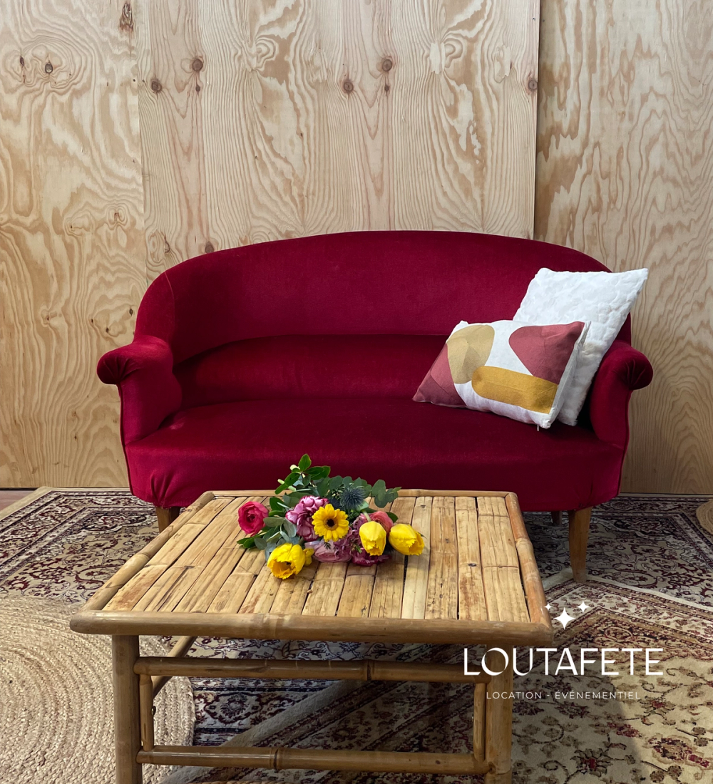 Canapé rouge