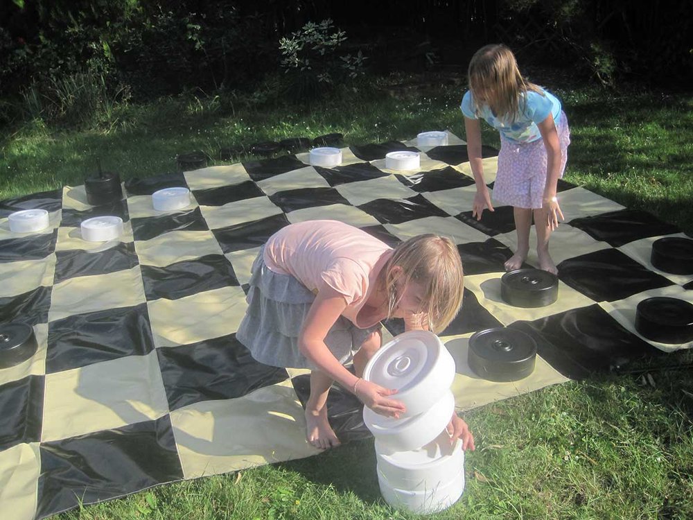 Jeu de dames géant