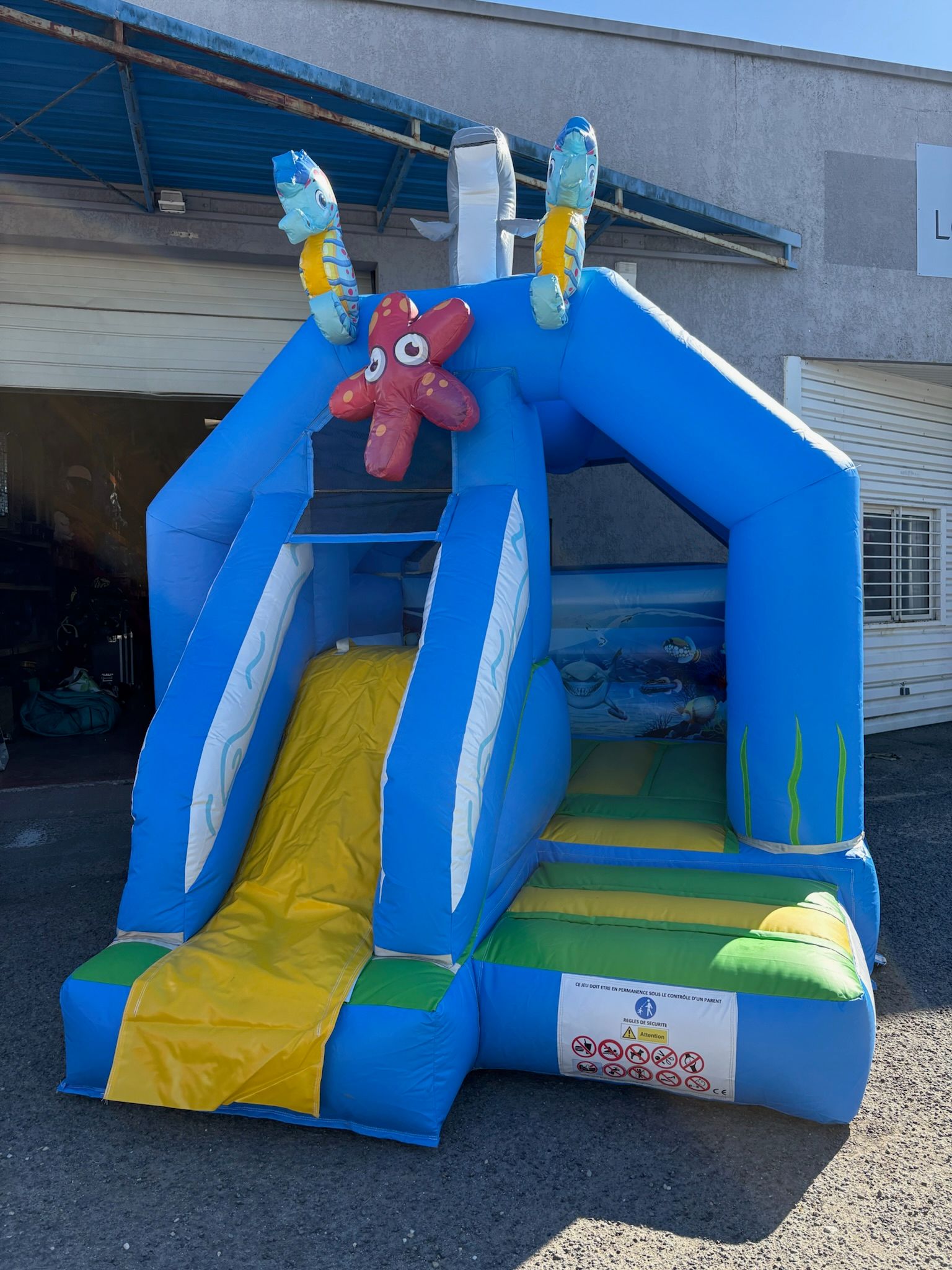 Ocean bouncer enfant animation bas âges