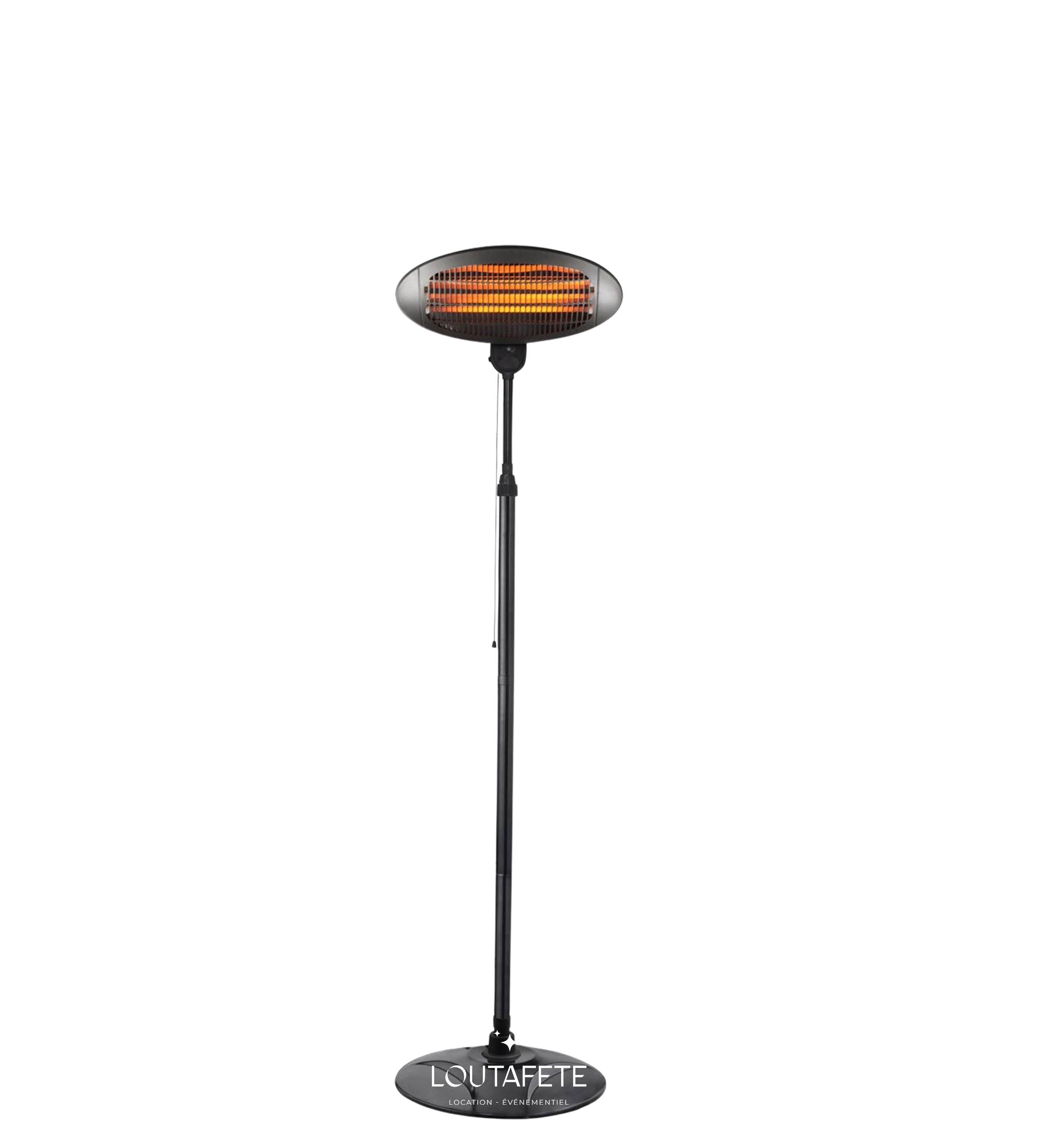 Parasol chauffant électrique 2000 W