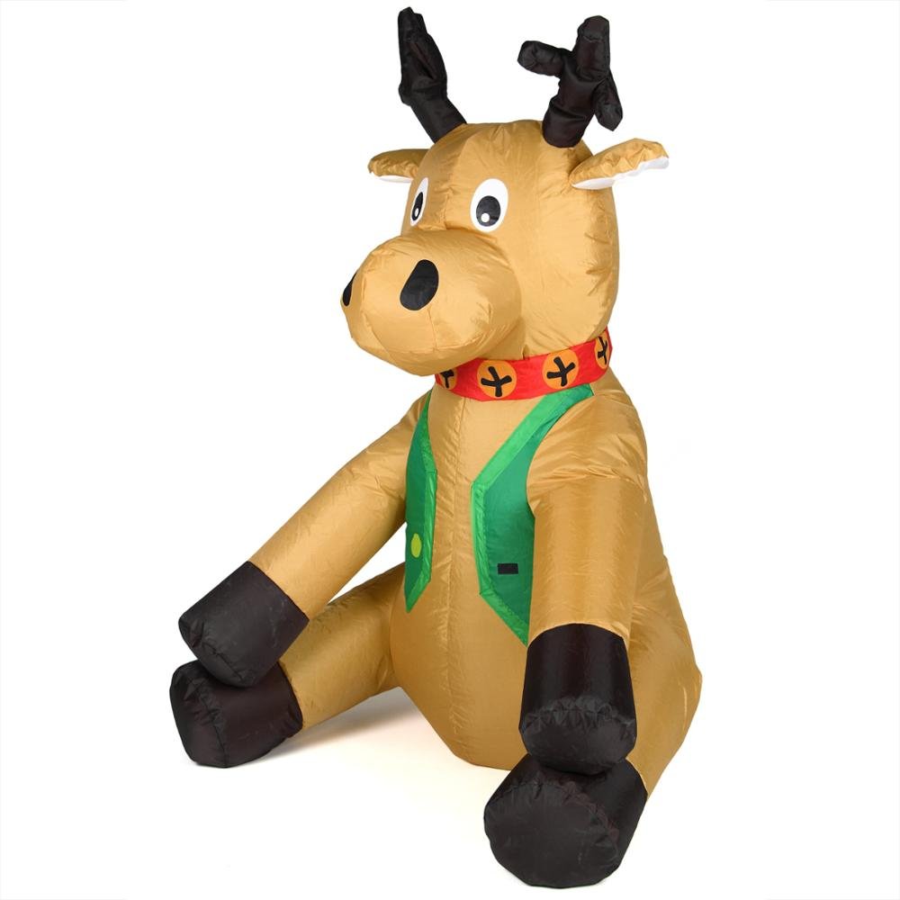 Renne gonflable du Père-Noël  – LED