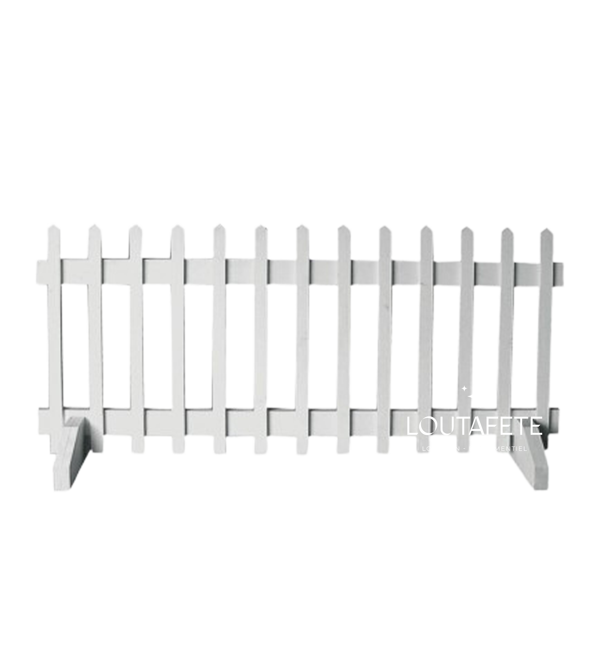 Barrière blanche bois