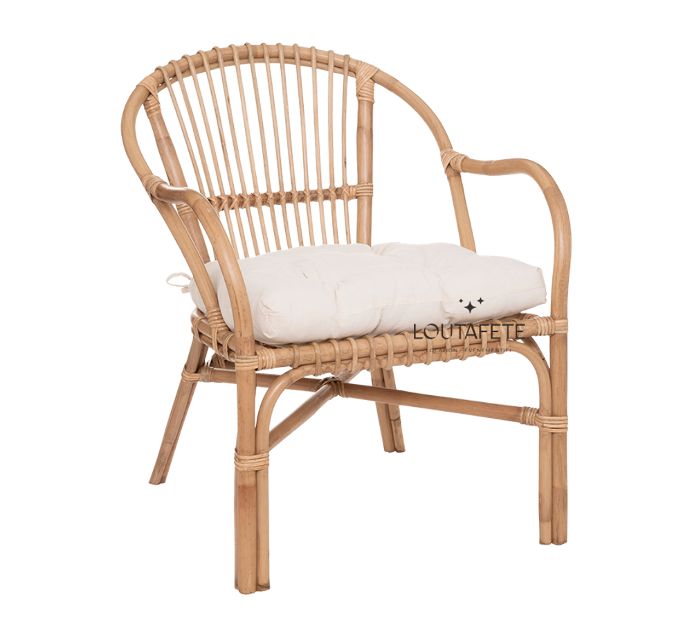 Fauteuil Rotin