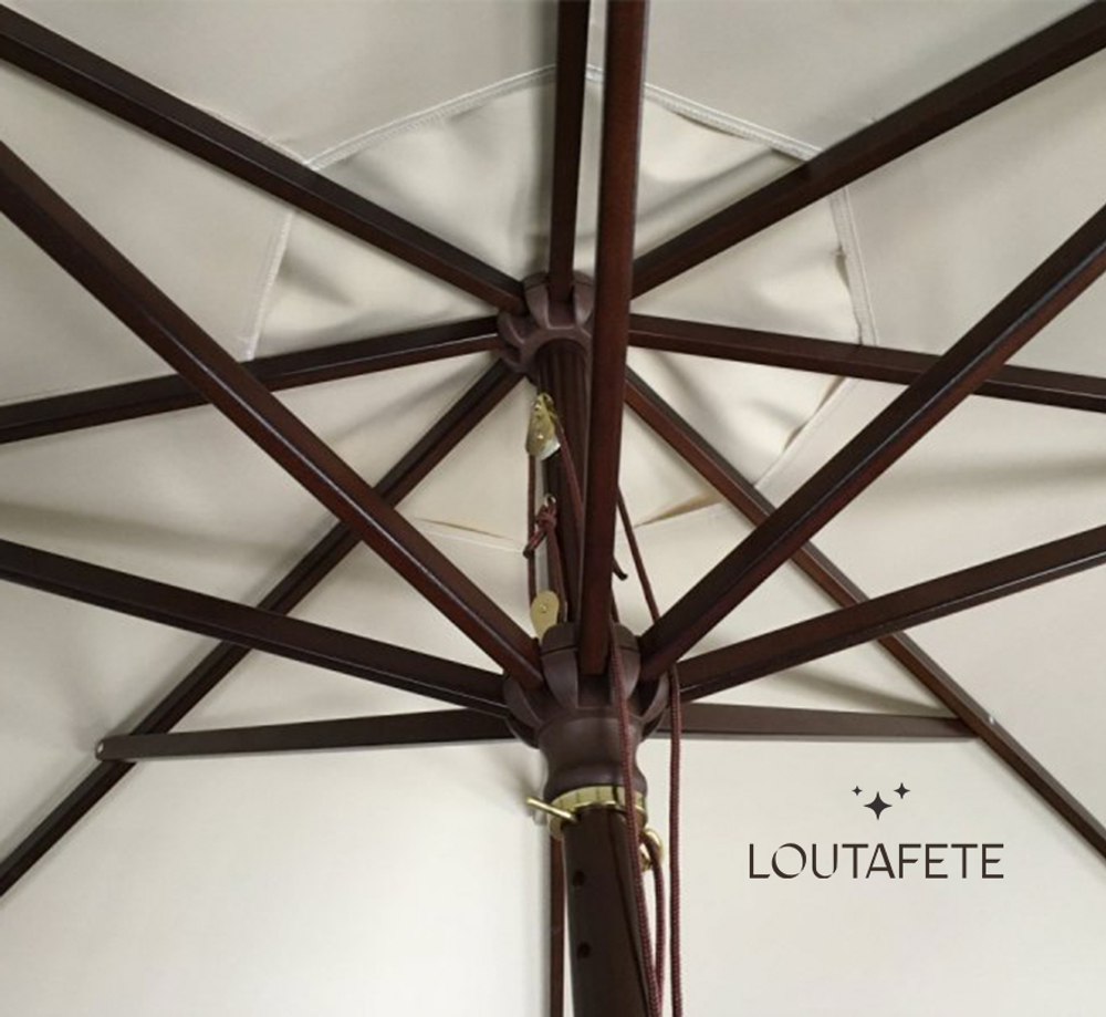 Parasol écru 3×3 m + socle