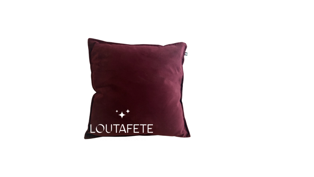 Coussin Carré rouge