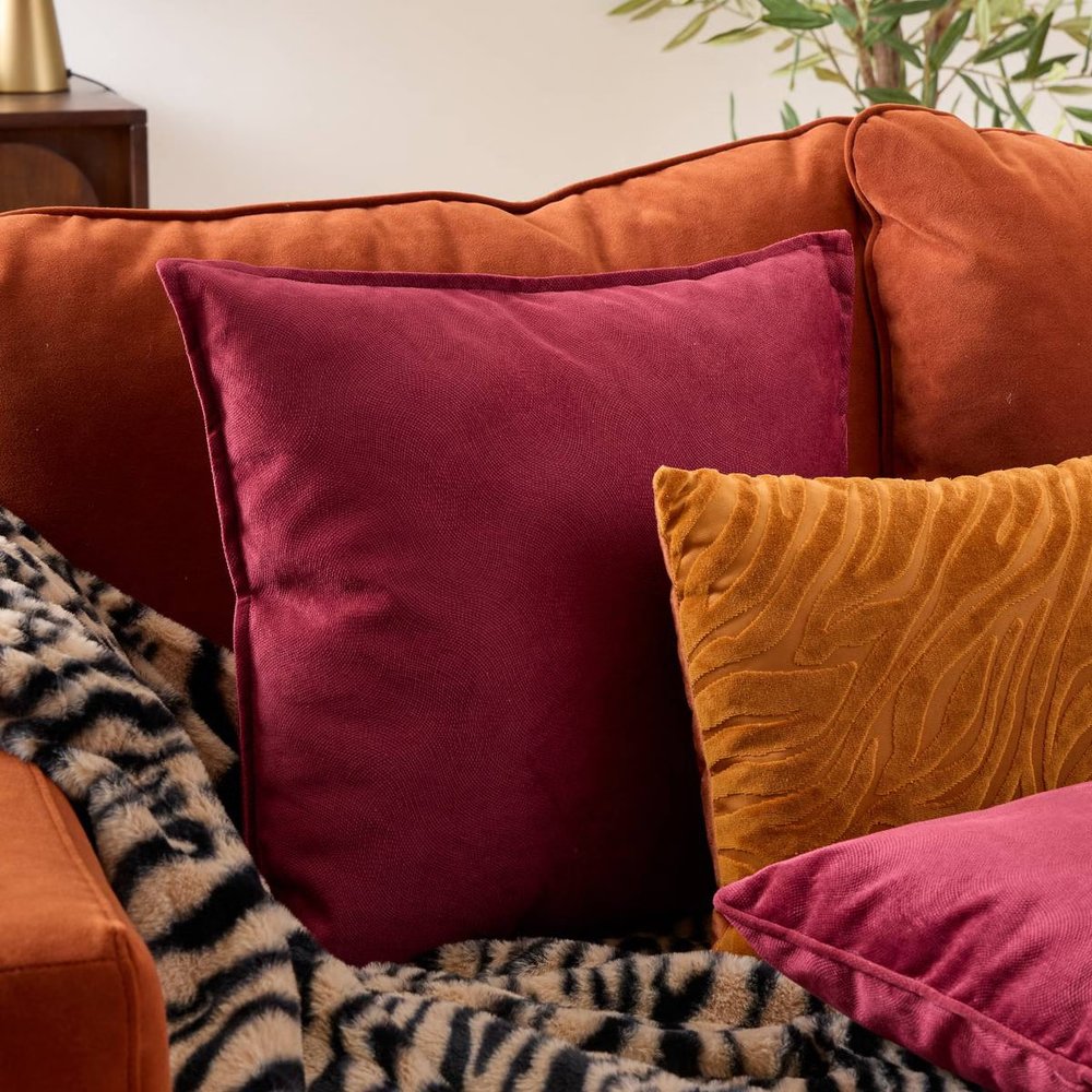 Coussin Carré rouge