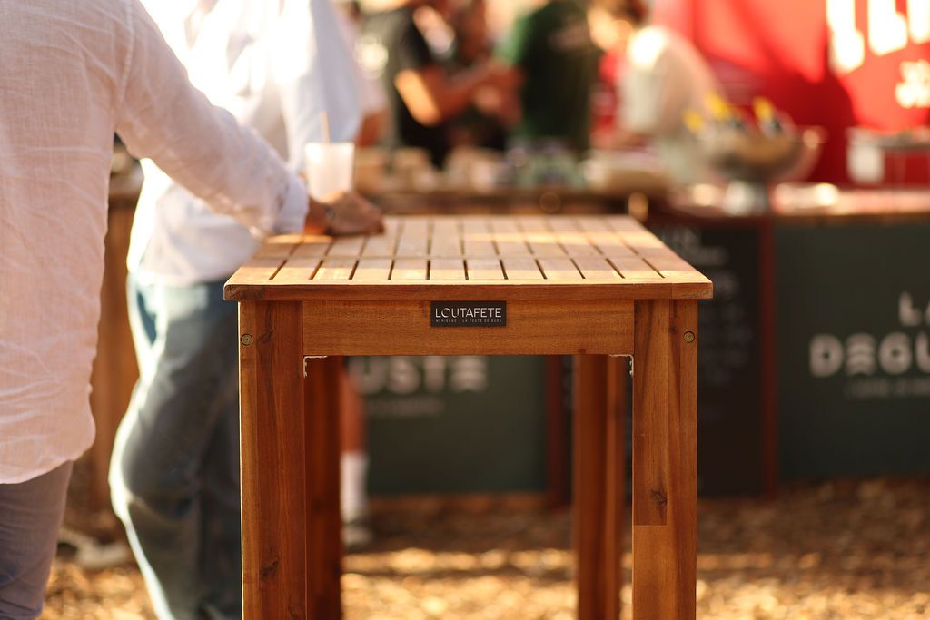 mobilier en bois événementiel 