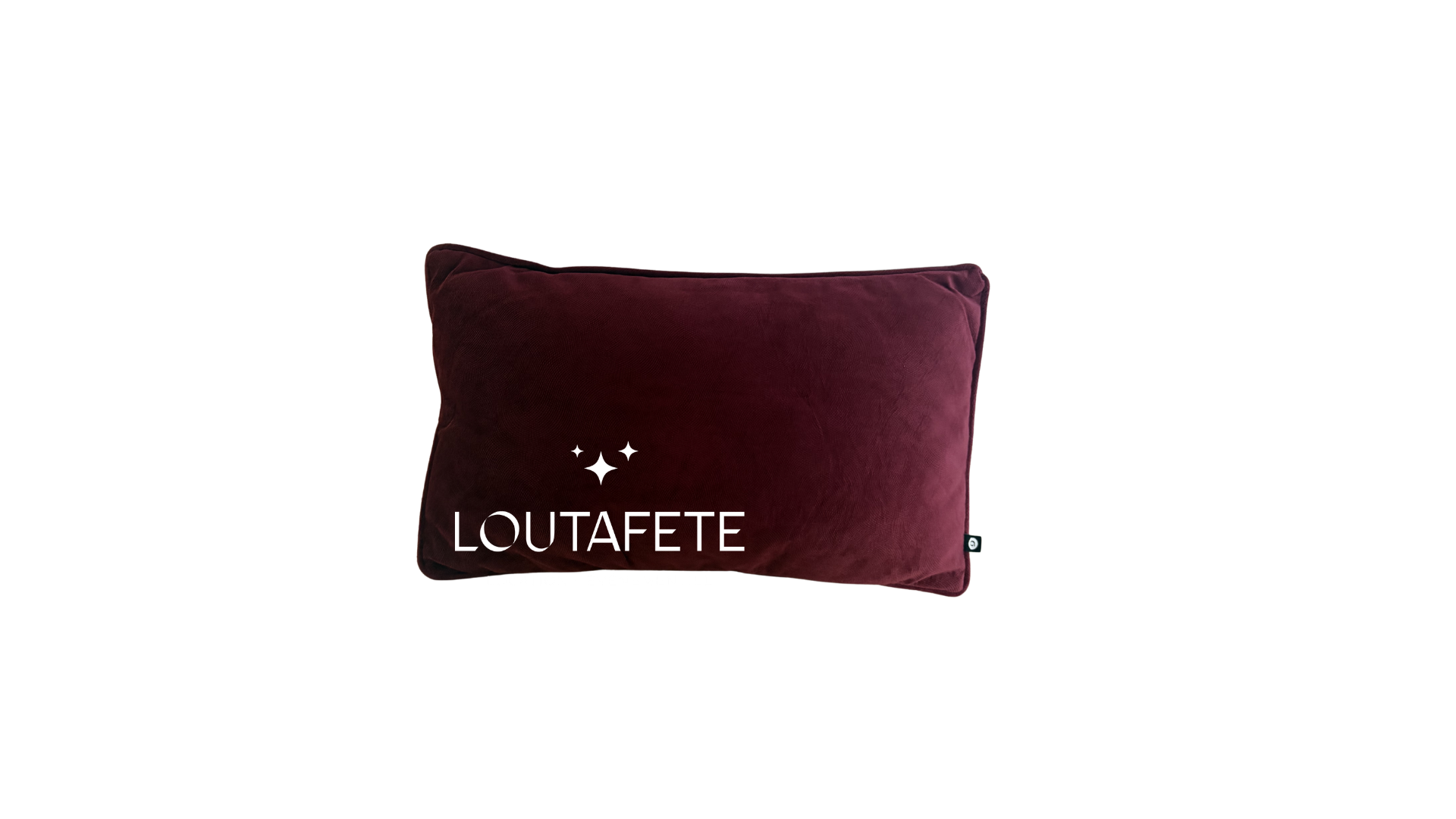 Coussin rectangle rouge