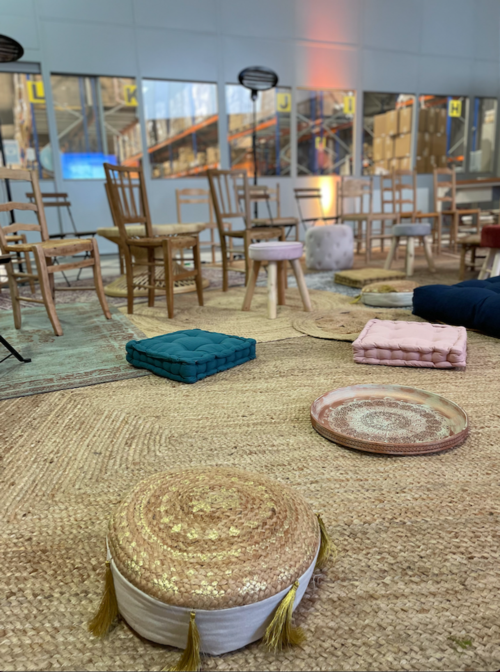 Tapis en jute rond 80cm