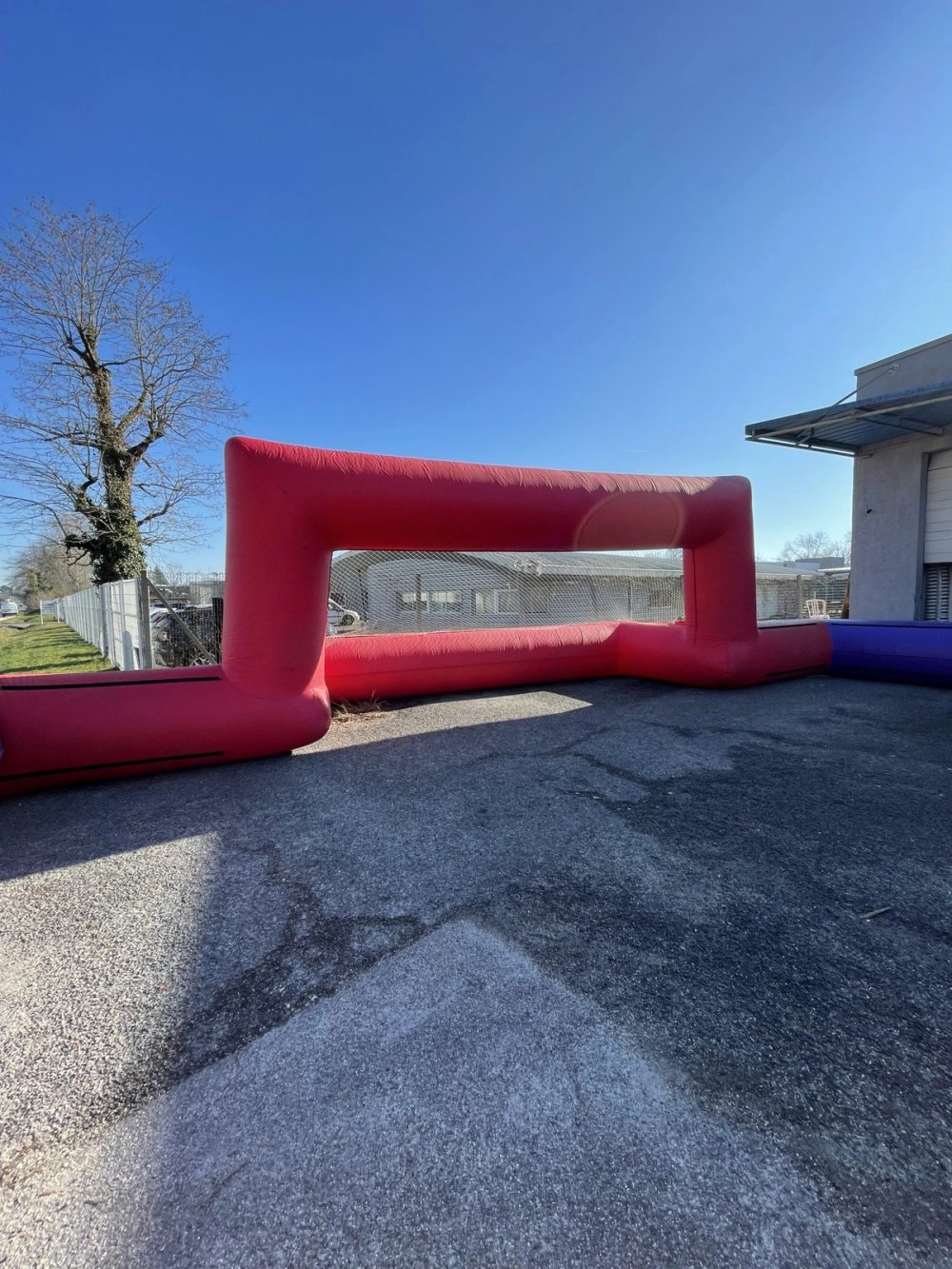 Terrain gonflable soccer