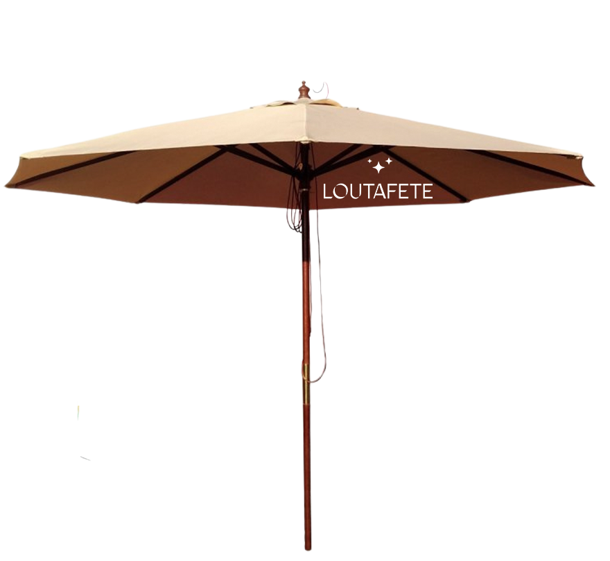 Parasol écru 3×3 m + socle