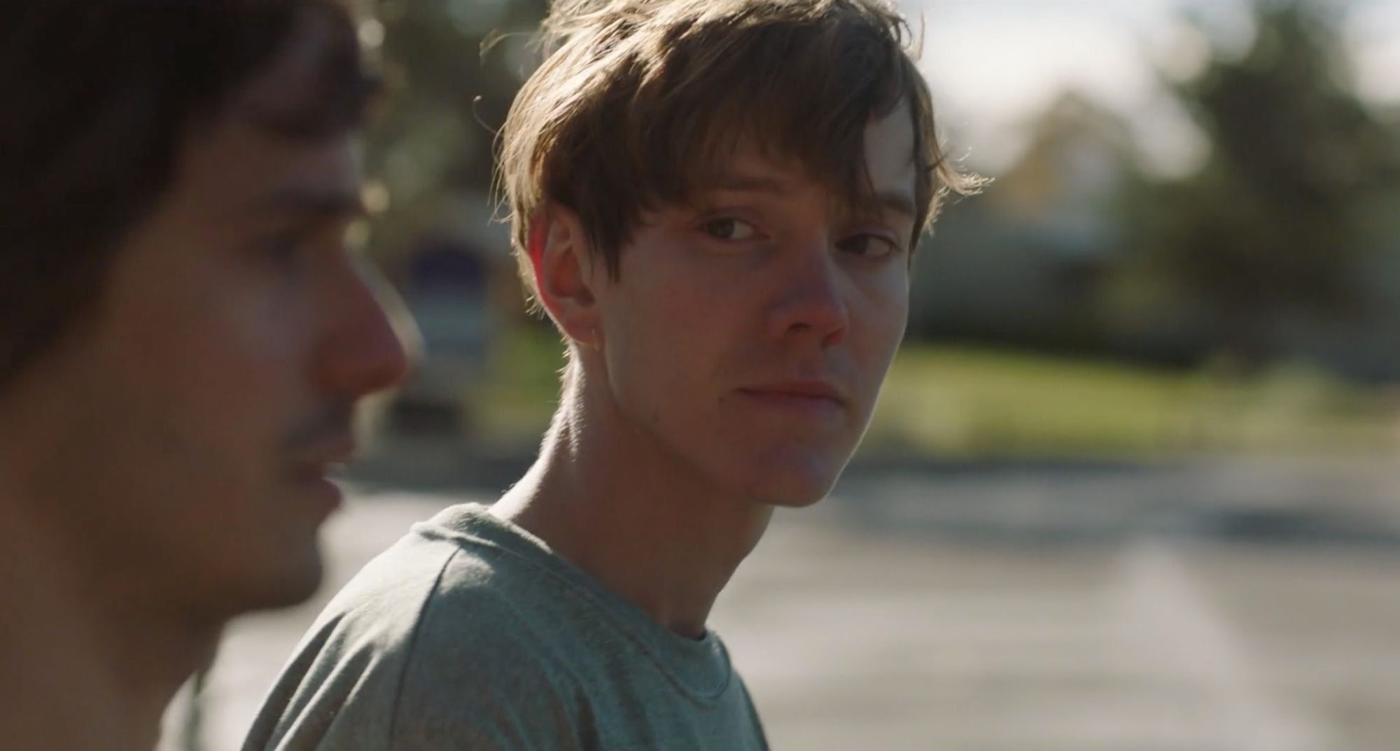 A young man, in close-up.