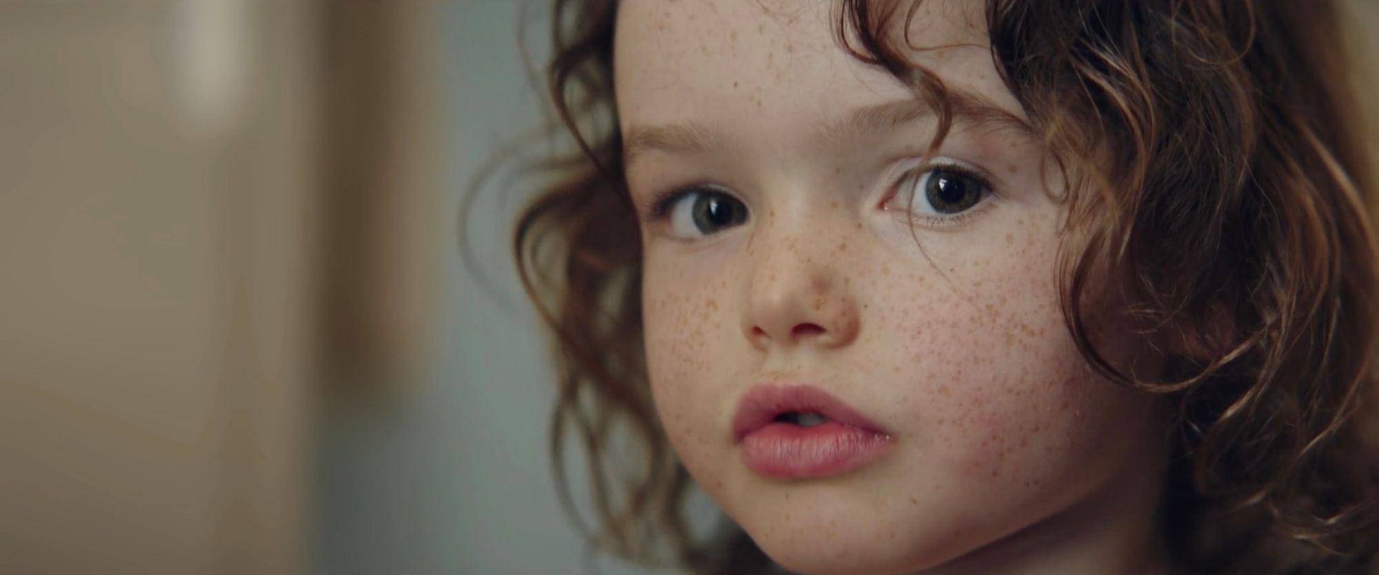 A child, in close-up.