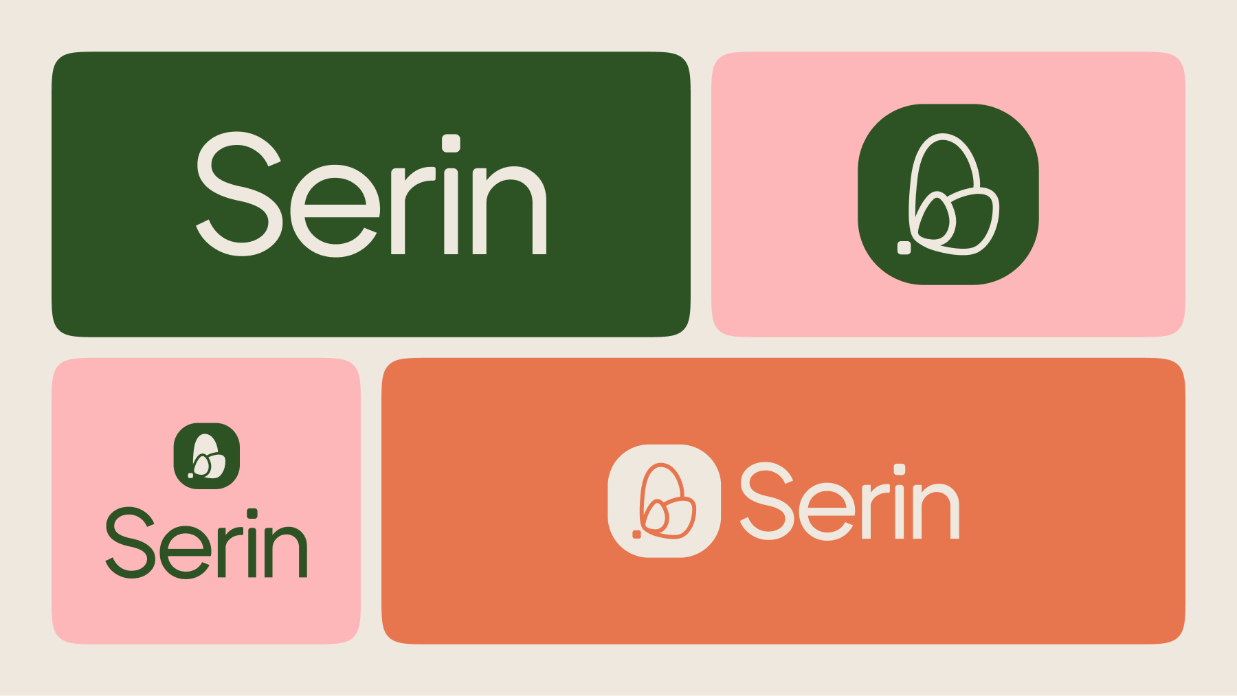Serin logo in different color guide