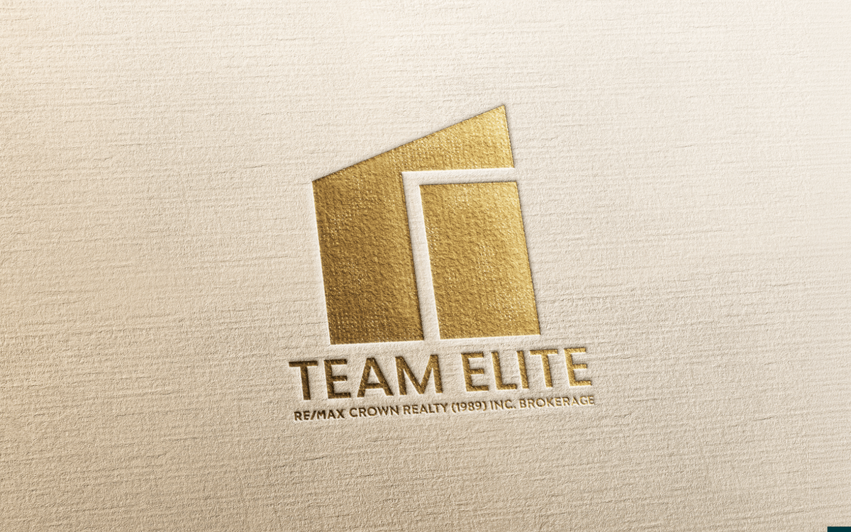 A gold embossed Team Elite logo and wordmark on textured cream paper.