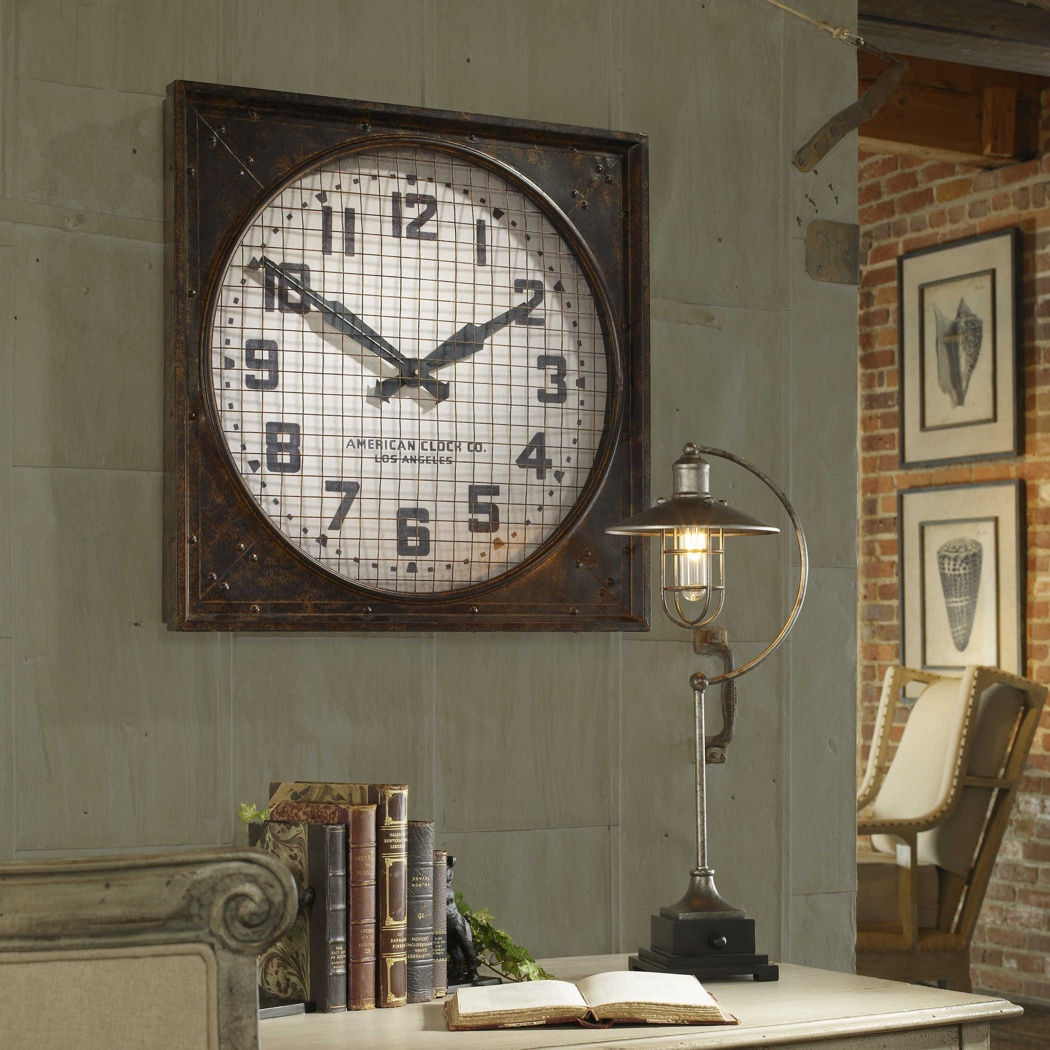 Warehouse Clock with Screen