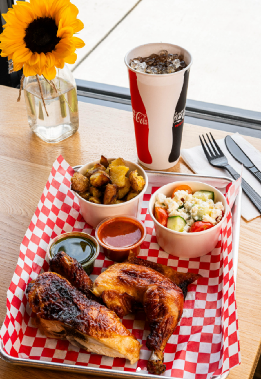 Photograph from Pretty Hens Rotisserie