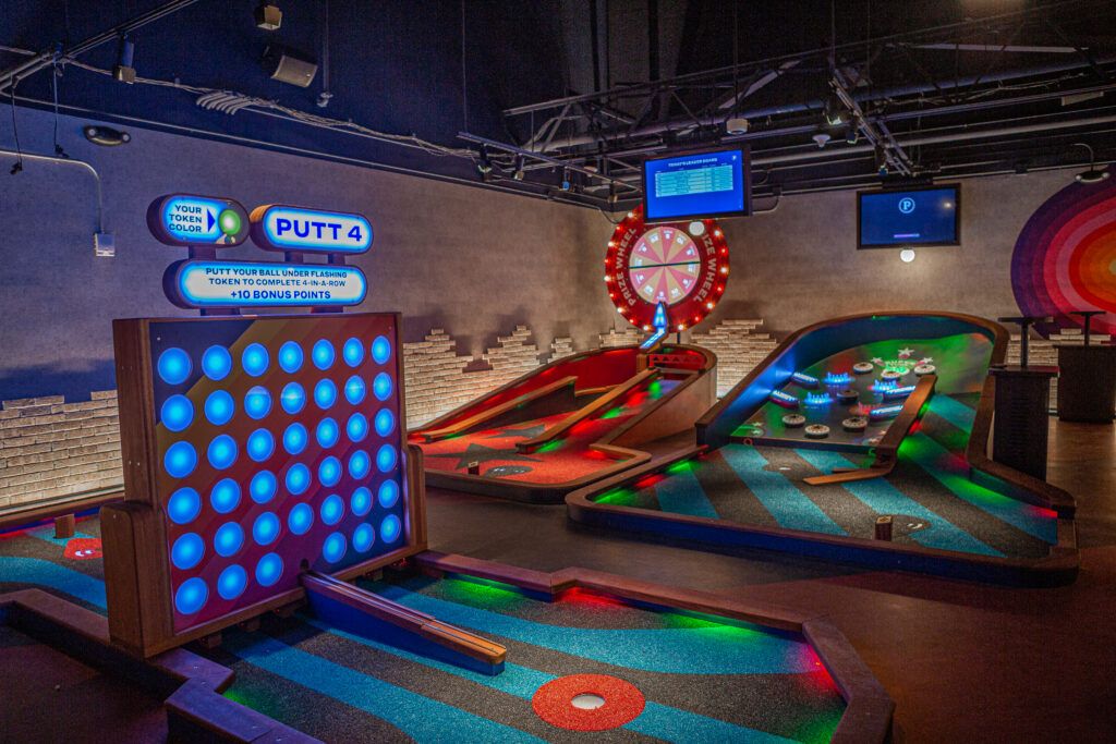 Interior of Puttshack