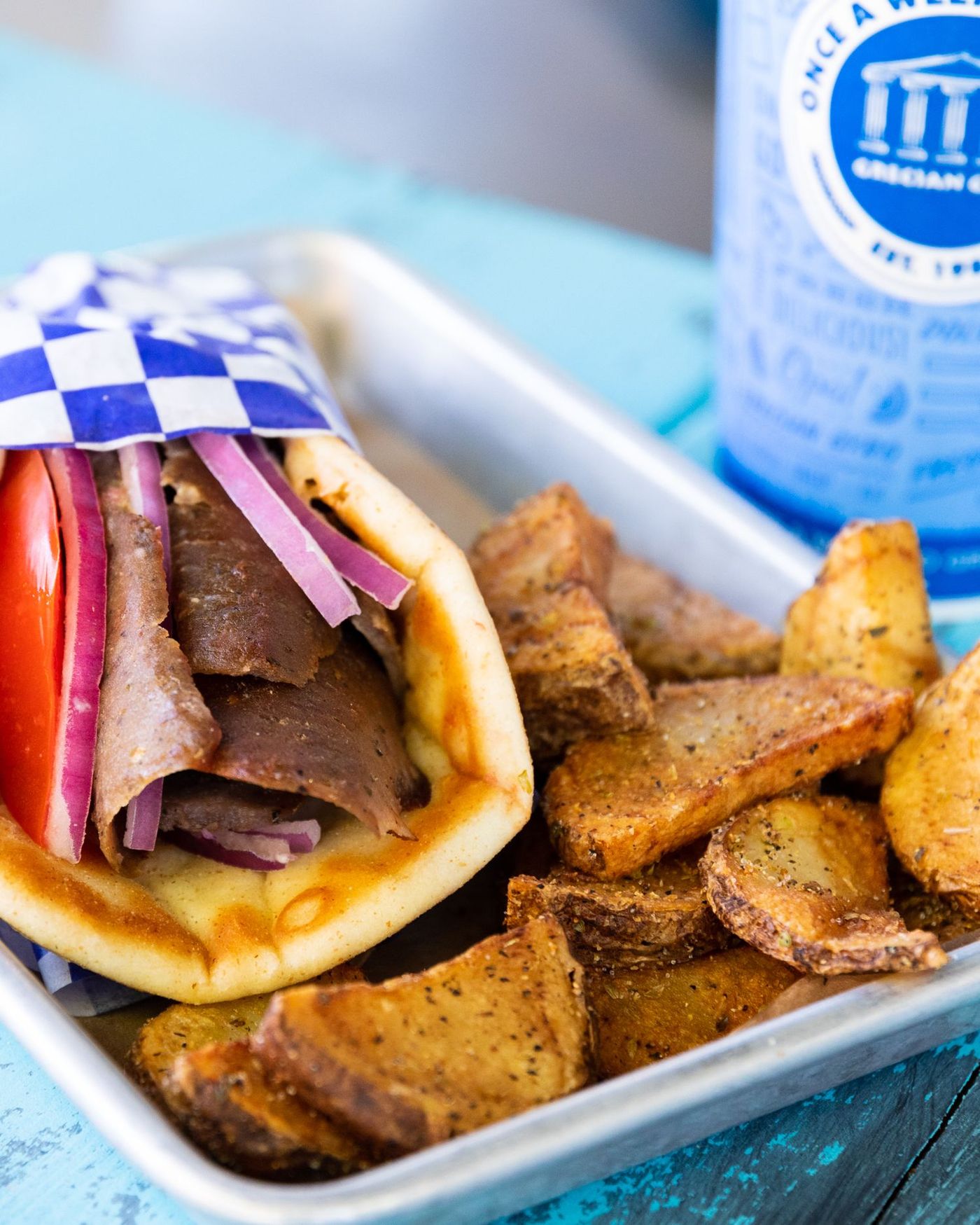 Interior of Grecian Gyro