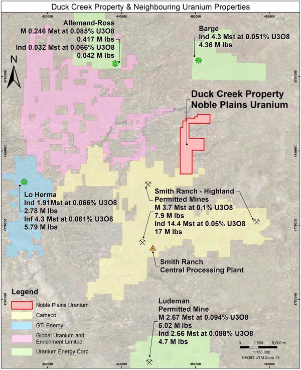 Noble Plains Uranium Secures Duck Creek Project in Heart of Powder River Basin Uranium District