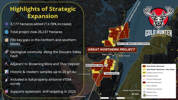 Gold Hunter Completes Consolidation of Strategic Land Package and Advances Its Interest in Magna Terra’s Great Northern and Viking Projects