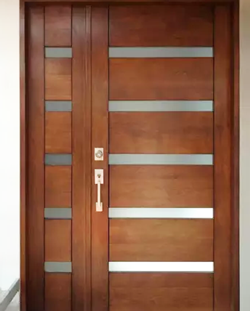 Mahogany Fan-Light Doors by Olet Hardware