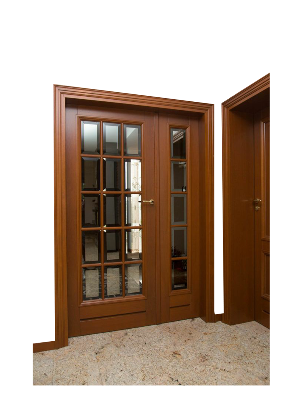 Solid Mahogany French Entry Doors