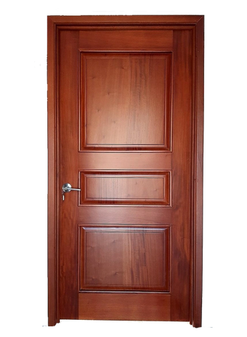 3 panel solid mahogany standard door