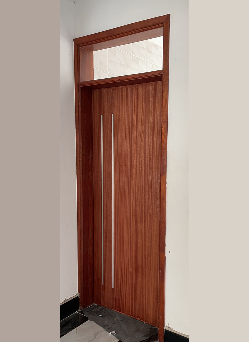 Original Vineer Door with steel stripes - 1 of 3