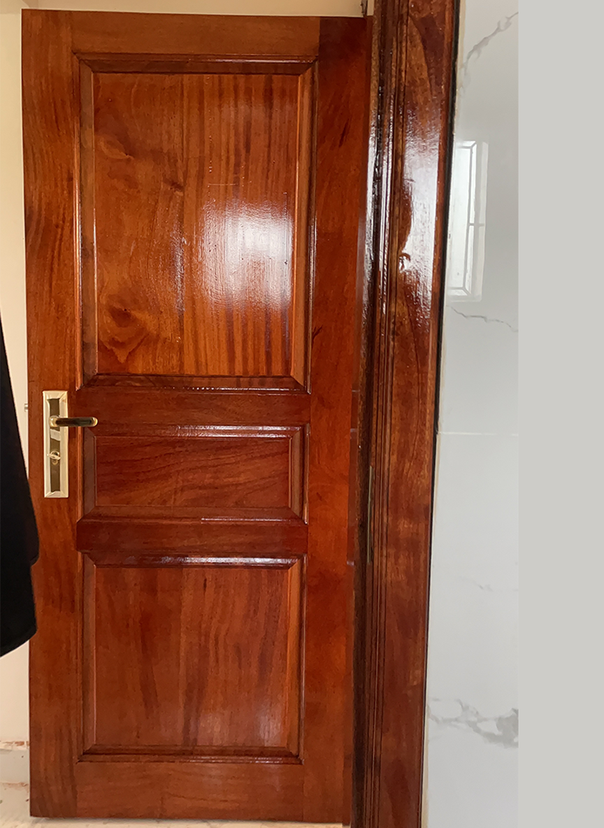 3 Panel Solid Mahogany - 2 of 3