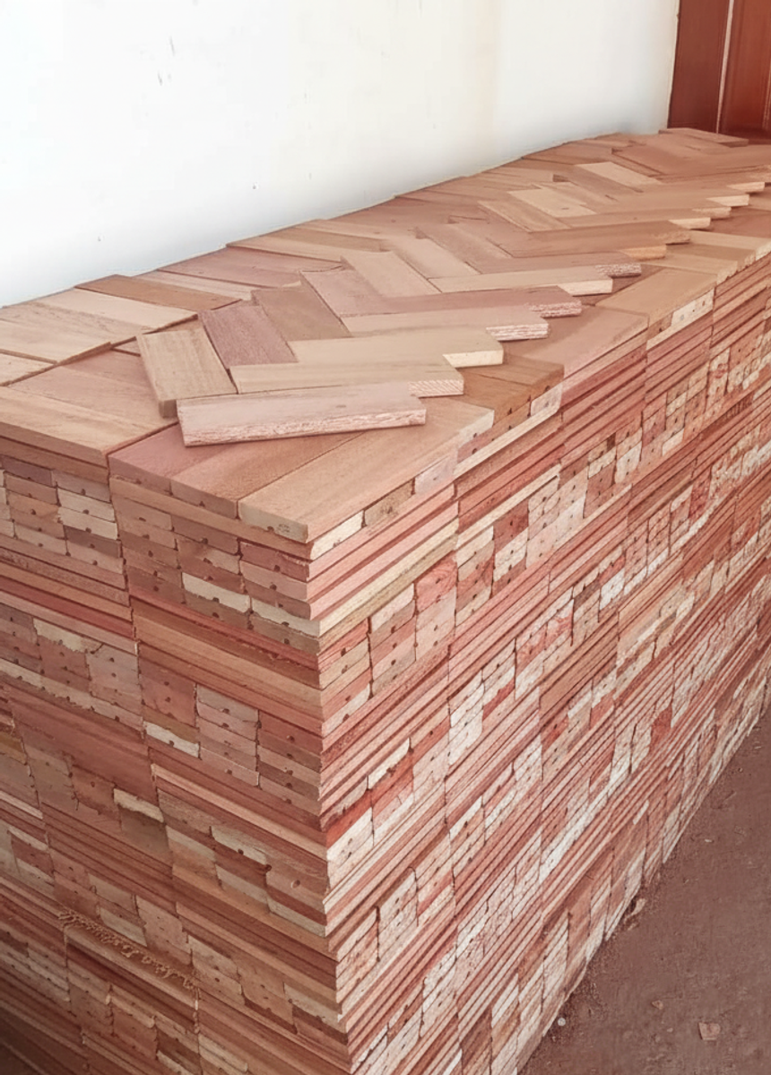 Mahogany Woodblock Flooring - 1 of 7