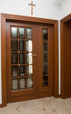 Solid Mahogany French Entry Doors-view-0