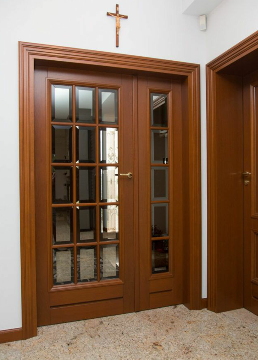 Solid Mahogany French Entry Doors - 1 of 6