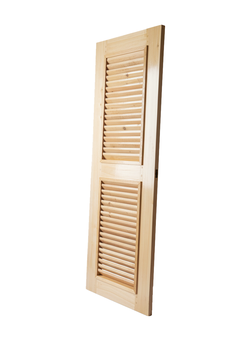 Cypress wooden louver door - 2 of 3