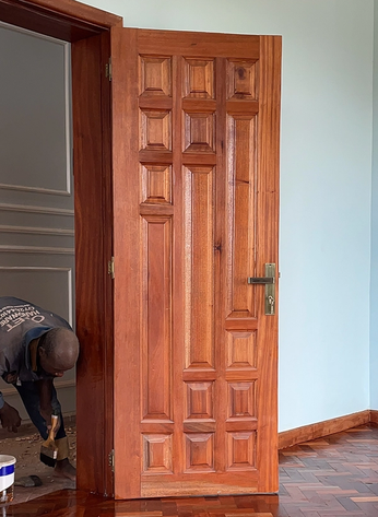 solid mahogany door (15 panel) design