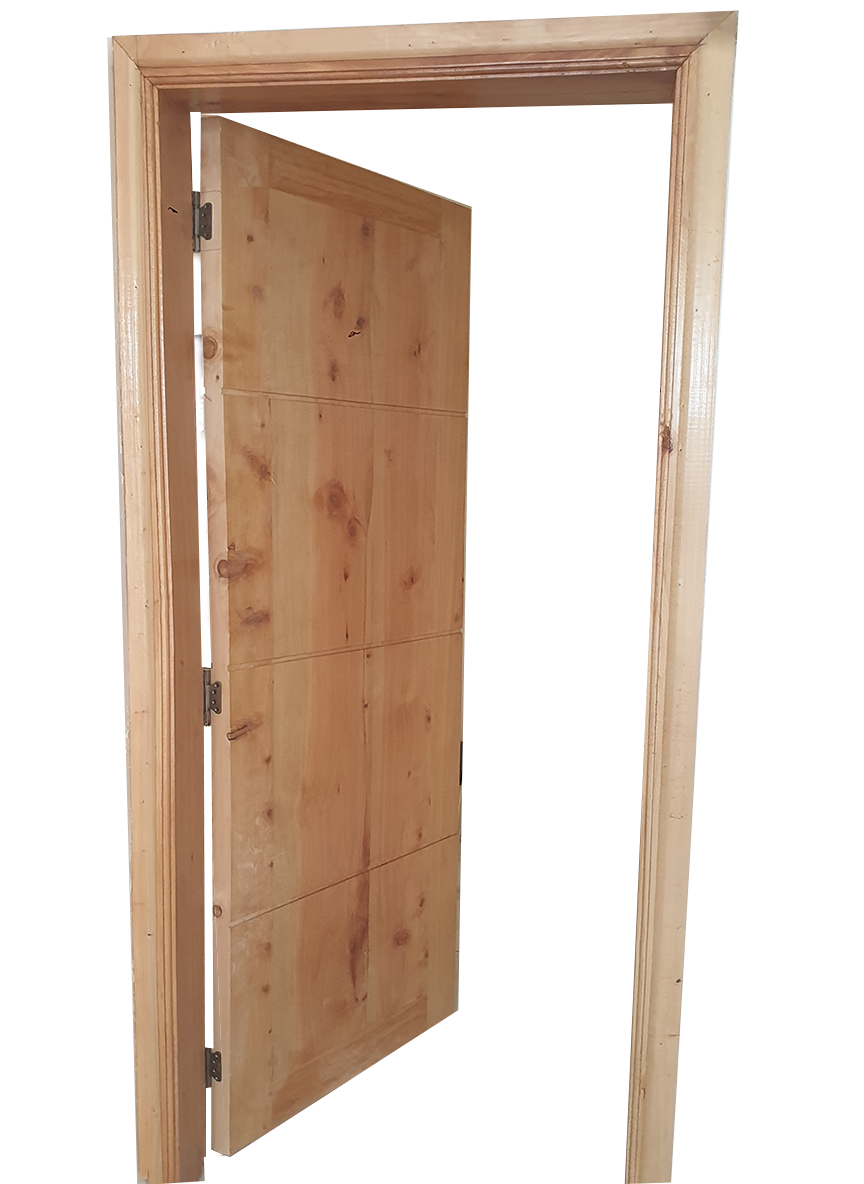 Solid cypress wide TNG door - 1 of 3