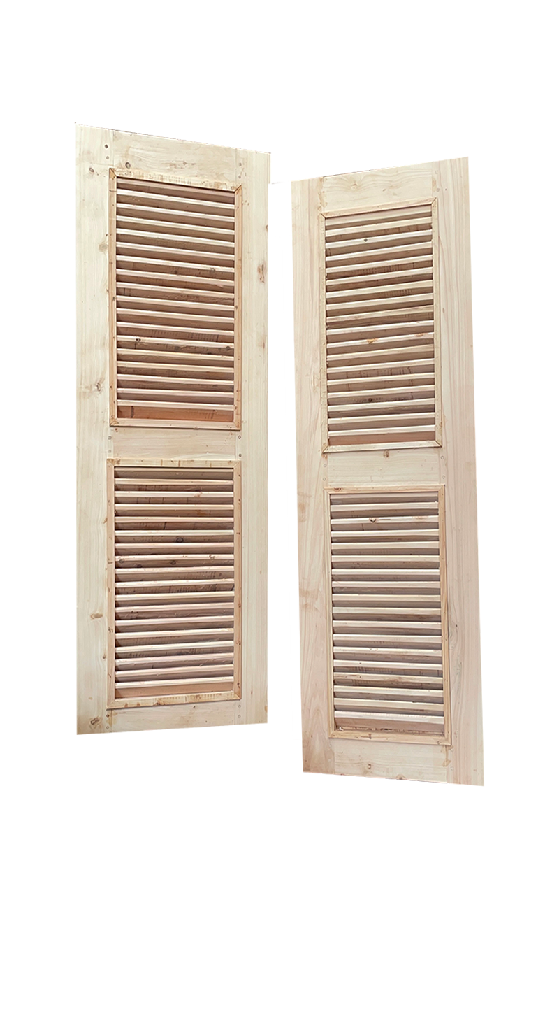 Mahogany Louvoured Doors by Olet Hardware