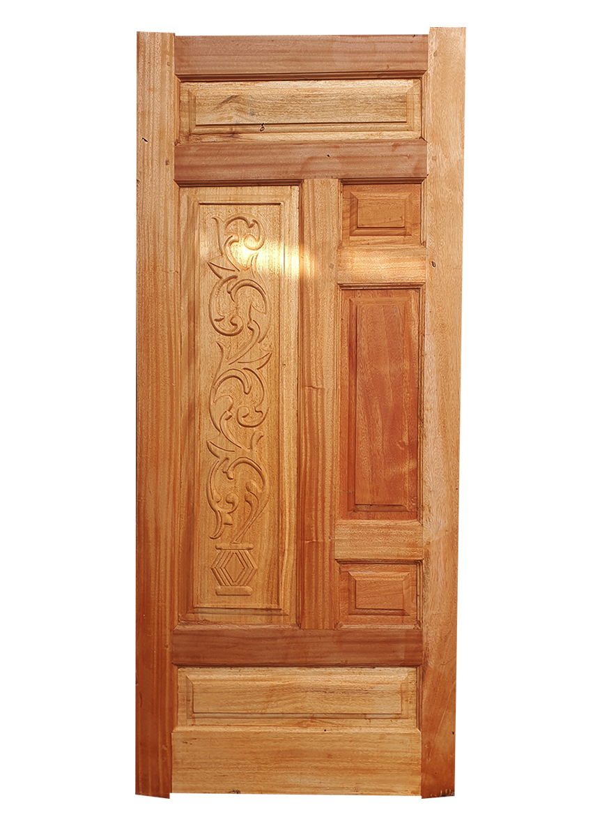 Solid hardwood 6 panel entrance door - 1 of 1