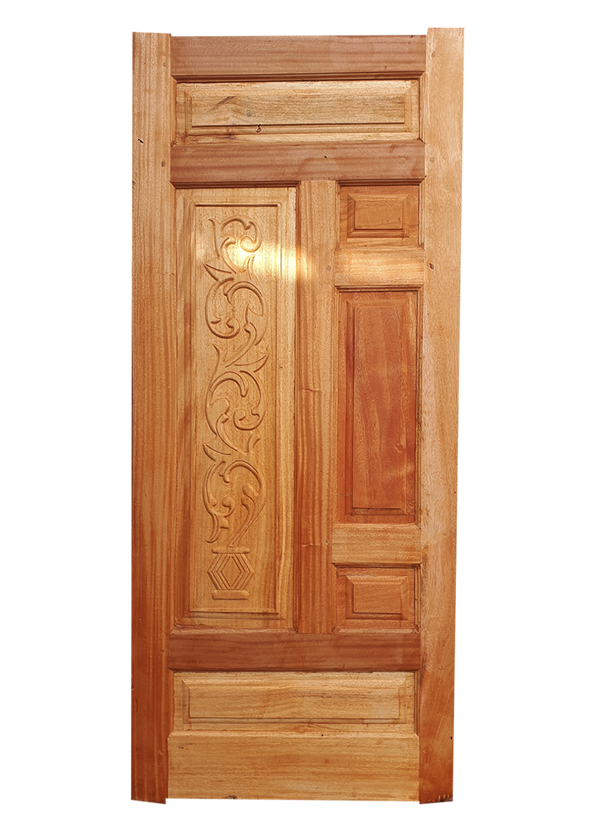 Solid hardwood 6 panel entrance door - 1 of 1
