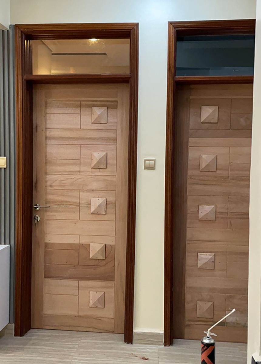 Solid Diamond Mahogany Door - 1 of 3