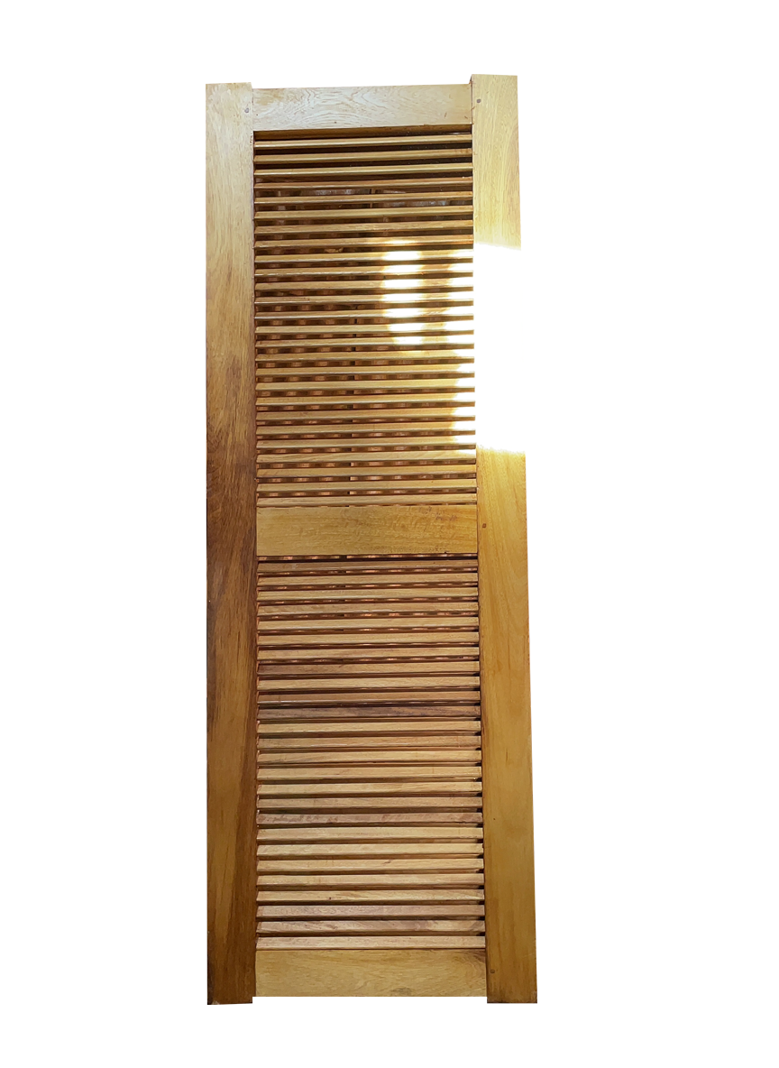 Solid hardwood louver door Kenya - 1 of 2