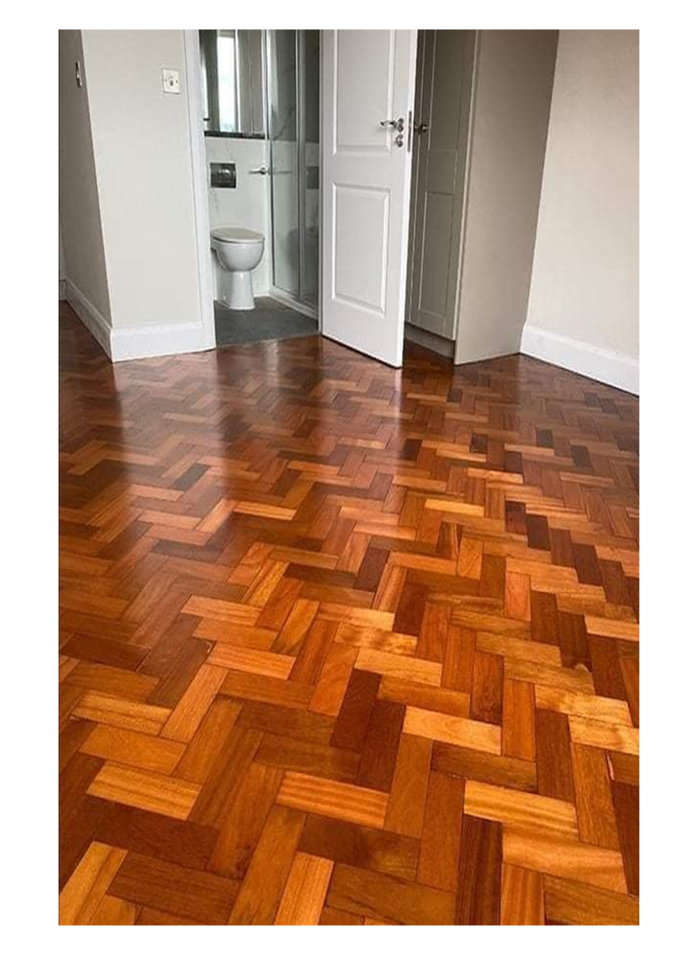 Mahogany Woodblock Flooring