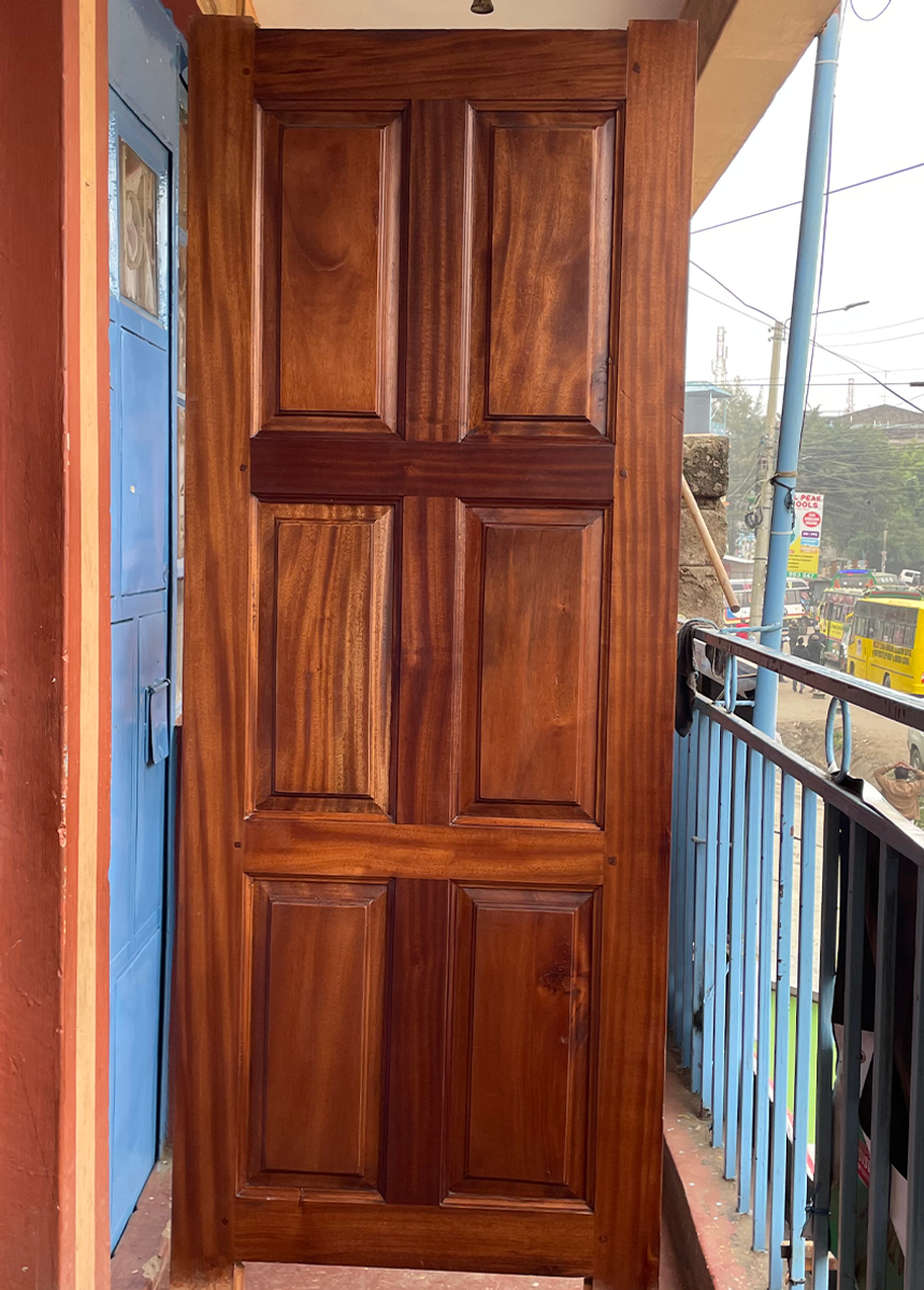 Mahogany 6 Equal Panel Door - 1 of 2