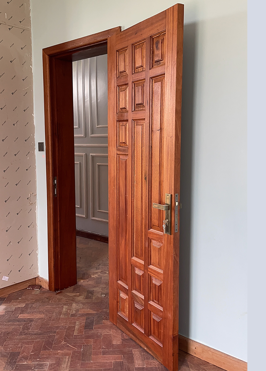 solid mahogany door (15 panel) design - 1 of 1
