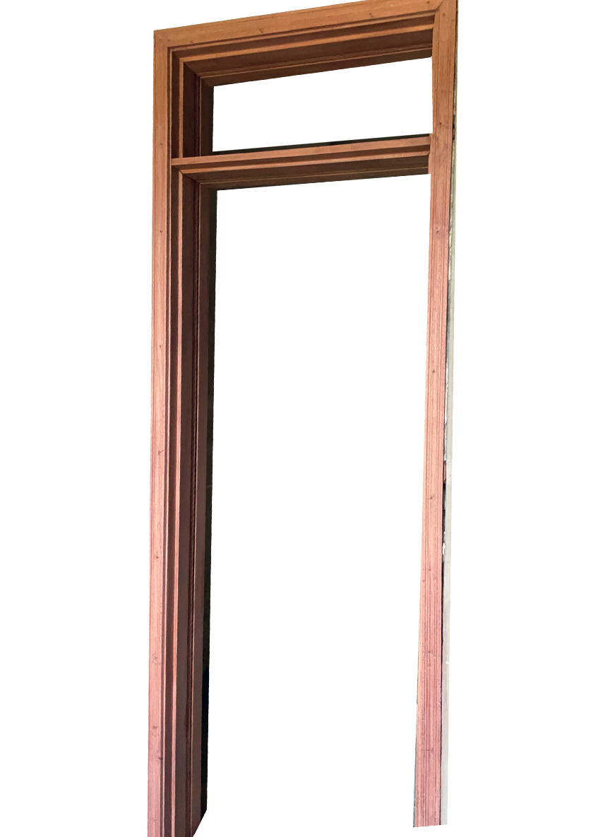 Thick wall mahogany door frame - 2 of 2