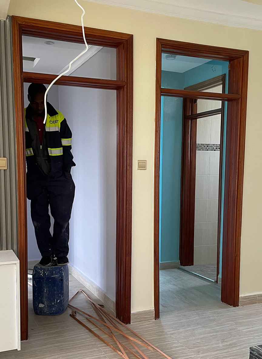 8x2 mahogany wooden door frame - 1 of 1