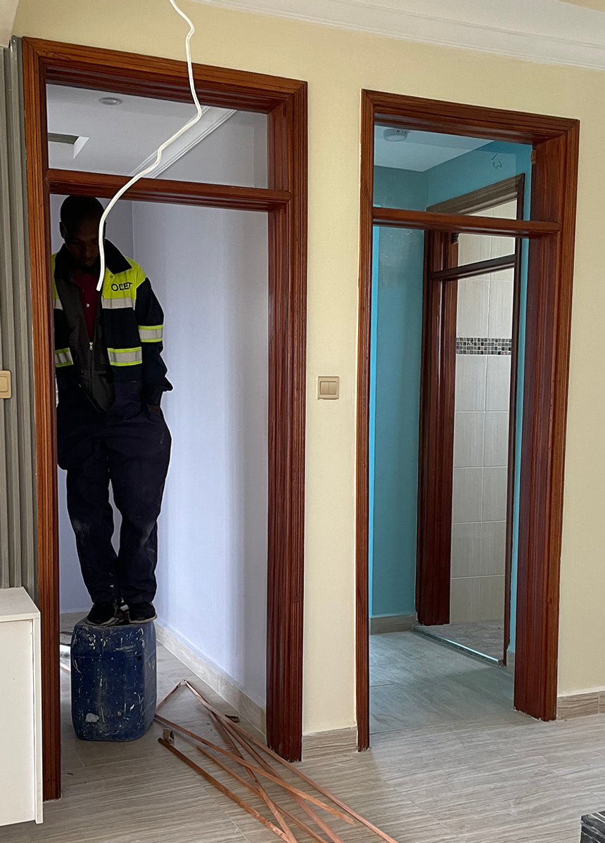 8x2 mahogany wooden door frame - 1 of 1